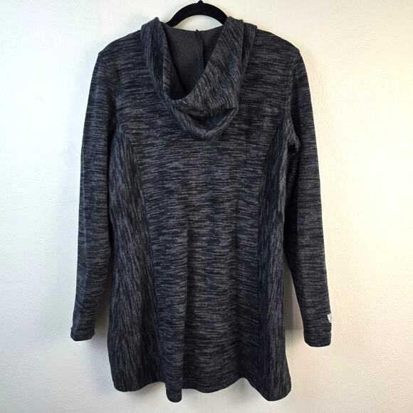 Kuhl Isla Sweater Jacket Women's M Dark Gray Button Up Hooded Outdoorcore READ - Picture 3 of 13